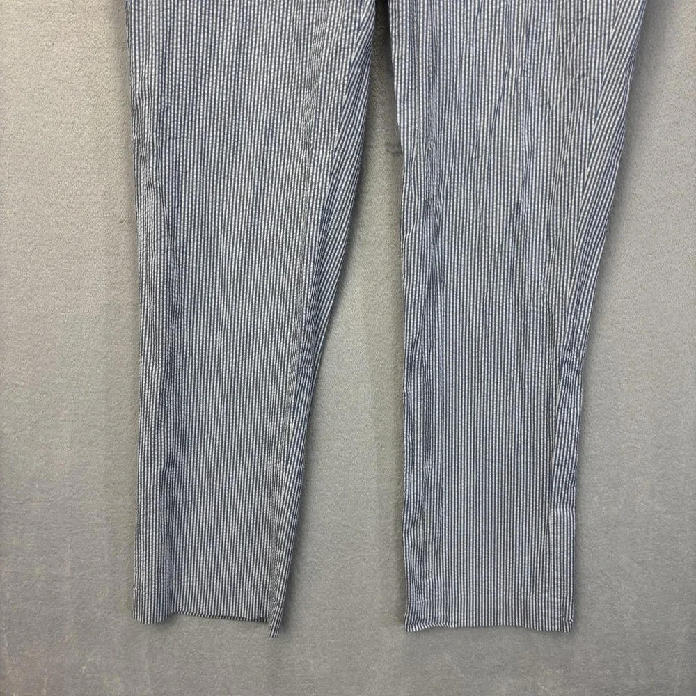 Vtg Polo Ralph Lauren Seersucker Pants Mens 36x33 Blue Striped Coastal Preppy